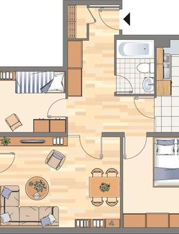 Ab sofort! 3-Zimmer-Wohnung in Dortmund Hörde (WBS für 75m² erforderlich) - Dortmund