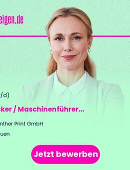 Drucker / Maschinenführer (m/w/d) - Nauen