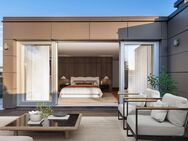 Penthouse-Highlight: Umlaufende Dachterrasse und 360°- Kamin - München