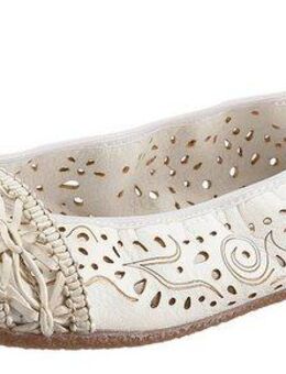 Rieker Ballerina Slipper, Flache Schuhe mit Rundum-Gummizug
