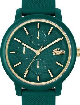 Lacoste Multifunktionsuhr LACOSTE.12.12 LADIES MULTI 2001329, Quarzuhr, Armbanduhr, Damenuhr, Datum, Silikonarmband