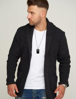 behype Strickjacke MKCARDY45 mit Schalkragen