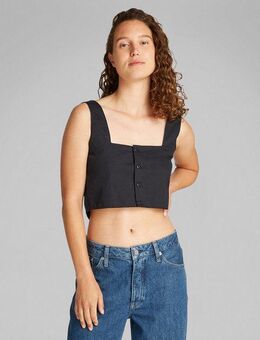 Calvin Klein Jeans Crop-Top SOFT LINEN TOP mit Trägern