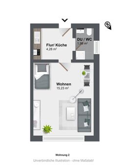 Ertragsstarkes Apartment: Sorgenfrei investieren dank verlässlicher Mietverwaltung - Schwalmstadt