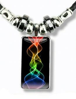 Regenbogen Glas Anhänger Halskette Modeschmuck Farbig 14,90* - Villingen-Schwenningen