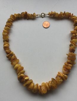 Damen Schmuck Halskette Vintage Ostsee Bernstein Hell - Fulda