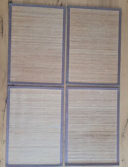 Tischmatte 4 Stück aus Bambus. TOP ZUSTAND. - Völklingen Zentrum