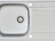 RESPEKTA Edelstahlspüle, 86/50 cm, (1 St)