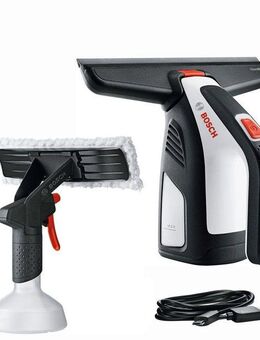 Bosch Home & Garden Akku-Fenstersauger GlassVac Solo Plus, inkl. Saugkopf, Spray-Applikationsflasche, Micro-USB-Kabel