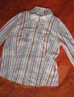 NEU * Elegant * apart * Original VINTAGE * Business * Freizeit * Streifen * Hemd- Bluse "BIBA by ESCADA" Gr. 38- 40/ S- M * BIBA Gr.1 * khaki- grün * weiß * hell- gelb * terra- cotta * Pastell * - Riedlingen