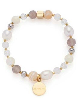 LEONARDO Armband Bicolor Hope, mit Achat - mit Glasperle, Süßwasserzuchtperle