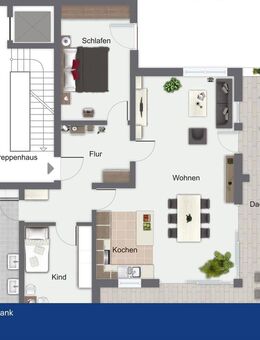 Exklusive Penthouse-Wohnung mit Dachterrasse - 132 m² Wohnfläche - Metten