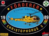 CHRISTOPHORUS 5 FÖRDERER AUFKLEBER 1989 RETTUNGSHUBSCHRAUBER TIROLER OBERLAND LUFTRETTUNG - Hamburg Hamburg-Nord