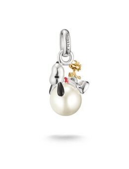 THOMAS SABO Charm-Einhänger THOMAS SABO x Peanuts Snoopy/Woodstock Santa Edition - Connect, mit Perle (imitiert)