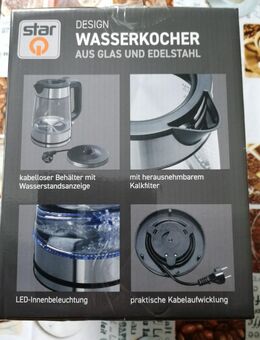 Verk. Neuen Glas Wasserkocher. - Grimma