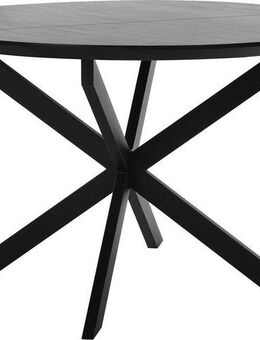 byLIVING Esstisch Oregon, Auszug 120-160 cm, mit Schweizer Kante, Eichen-Optik schwarz