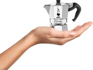 BIALETTI Espressokocher Moka Express La Mokina, 0,04l Kaffeekanne, für den Espressoschluck zwischendurch, Aluminium