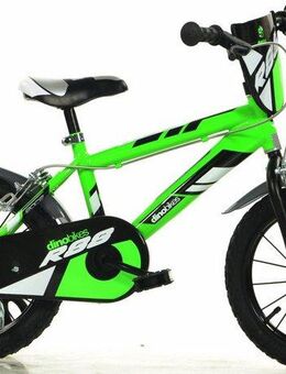 Dino Kinderfahrrad Jungenfahrrad, 1 Gang, mit Stützrädern und Frontschild