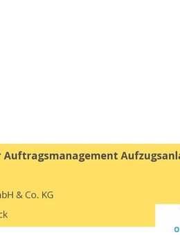 Mitarbeiter Auftragsmanagement Aufzugsanlagen (m/w/d) - Osnabrück