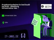 Projektmitarbeiter/in bwCloud3 (m/w/d) - Abteilung Infrastruktur des Kommunikations- und Informationszentrum - Ulm