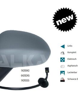 AUSSENSPIEGEL SPIEGEL LINKS ELE ASPHÄ OPEL CORSA D E X15 6428245 - Dortmund Wickede