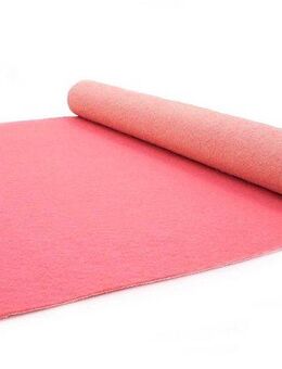 Primaflor-Ideen in Textil Läufer PODIUM, Made in Belgium, rechteckig, Höhe: 2,6 mm, Breite 100 cm, robuster Nadelfilz, Uni-Farben