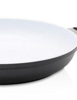 Krüger Bratpfanne Aluguss Pfanne flach OSLO, Aluminiumguss (1-tlg), für Induktions-Kochfelder geeignet