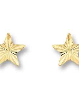 ONE ELEMENT Paar Ohrhänger Stern Ohrringe Ohrstecker aus 333 Gelbgold, Damen Gold Schmuck Stern