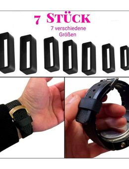 7 Stück Uhrband Halter Uhr Bänder Silikon Verschlussring Schlaufen Schnalle Band.  9,90 €* - Villingen-Schwenningen