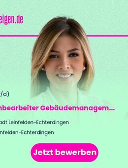 Sachbearbeiter (m/w/d) Gebäudemanagement (Kennzahl 6432) - Leinfelden-Echterdingen