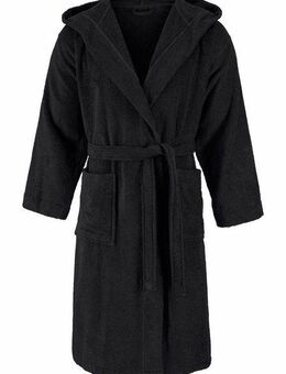 Bruno Banani Unisex-Bademantel Robby, ideal für Sauna & Spa, Hotelbademantel, Morgenmantel, Langform, Walkfrottee, Kapuze, Gürtel, Damen & Herren Bademäntel, Baumwolle, mit Taschen, Reise, Sauna, S-3XL