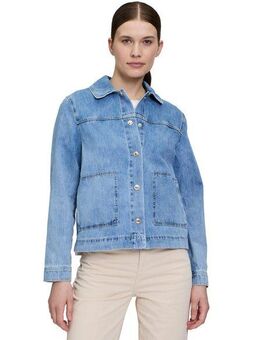 Cartoon Jackenblazer Cartoon Jeansjacke mit aufgesetzten Taschen Taschen