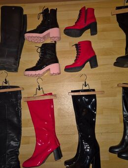 Lack Lackstiefel Lackstielette Stiefeletten Reitstiefel Gummistiefel - Löwenberger Land