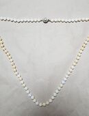 Perlenkette (wohl unecht) zum Basteln oder Handarbeiten. Perlen teilweise abgeblättert. in 22175