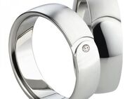Partnerringe Titan MOR84 6mm breite mit Stein - Aholming