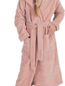 Wewo fashion Kinderbademantel, Langform, Baumwoll-Mix, Kapuze, Gürtel, für Mädchen & Jungen, Soft-Touch, mit Kapuze