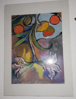Bild Marlis Wane 1987 Pink Flowers - Frankfurt (Main)