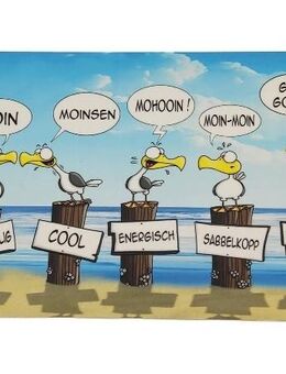 Lustiges Frühstücksbrett Moinsen maritimes Motiv - Berlin