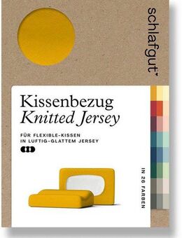 Schlafgut Kissenbezug Pure flexibler Kissenbezug für Nackenstützkissen, (1 Stück), Bio-Baumwolle mit Elasthan, mit Gummizug, bügelfrei