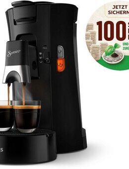 Philips Senseo Kaffeepadmaschine Select CSA230/69, mit drei Kaffee-Einstellungen, aus 21% rec. Plastik, 100 Senseo Pads kaufen und bis zu 33 € zurückerhalten