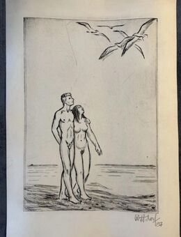 Jürgen Wittdorf-„Paar am Strand“. - Berlin