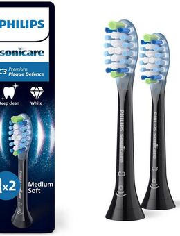 Philips Sonicare Aufsteckbürsten C3 Premium Plaque Defence, für extra gründliche Plaque-Entfernung, für jedes Sonicare Handstück