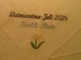 Edelweiss auf Taschentuch gestickt Name,Datum in 70182