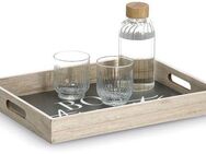 Zeller Present Tablett, MDF, (1-tlg), mit Aufdruck ''Bon Appetit'', 2 Grifflöcher