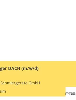 Sales Manager DACH (m/w/d) - Heitersheim