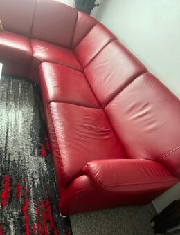Sitzgarnitur aus gutes leder zu verkaufen - Bremen