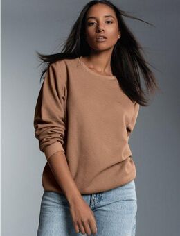 Trigema Sweatshirt TRIGEMA Sweatshirt in Waffeloptik
