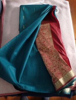 Saree mit Bluse -indische Seide- der Marke Aparna Saree - Berlin
