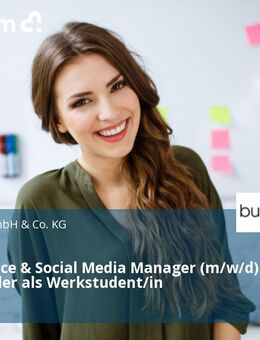 E-commerce & Social Media Manager (m/w/d) Teilzeit oder als Werkstudent/in - Stuttgart