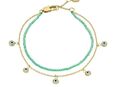 Fossil Armband Schmuck SUTTON Evil Eye Böser Blick magisches Auge, JA7284710, mit Glasstein in 00000